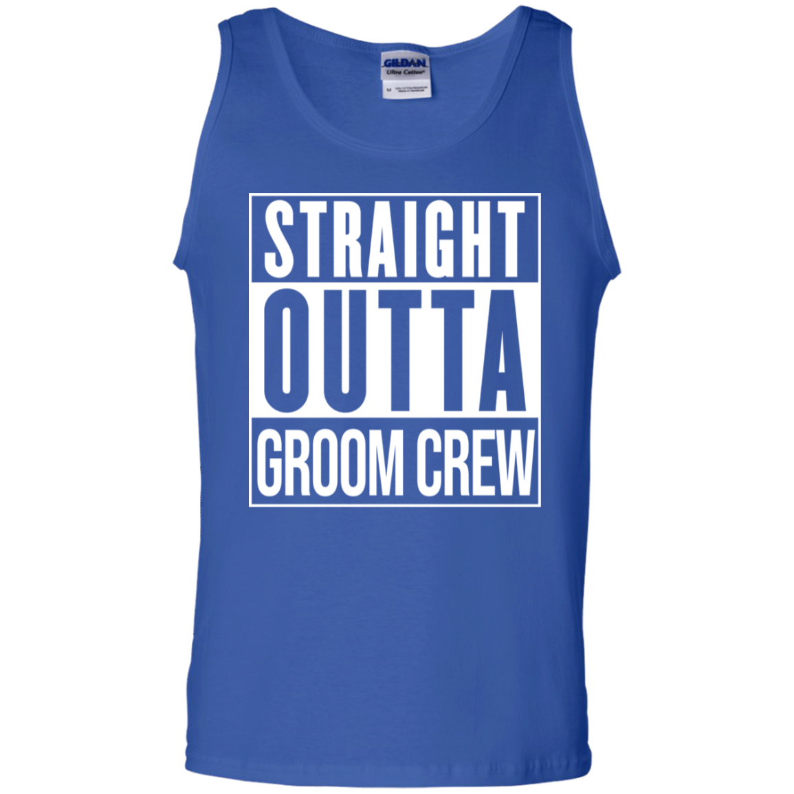 Straight Outta Groom Crew Wedding Bachelor Party Tank Top