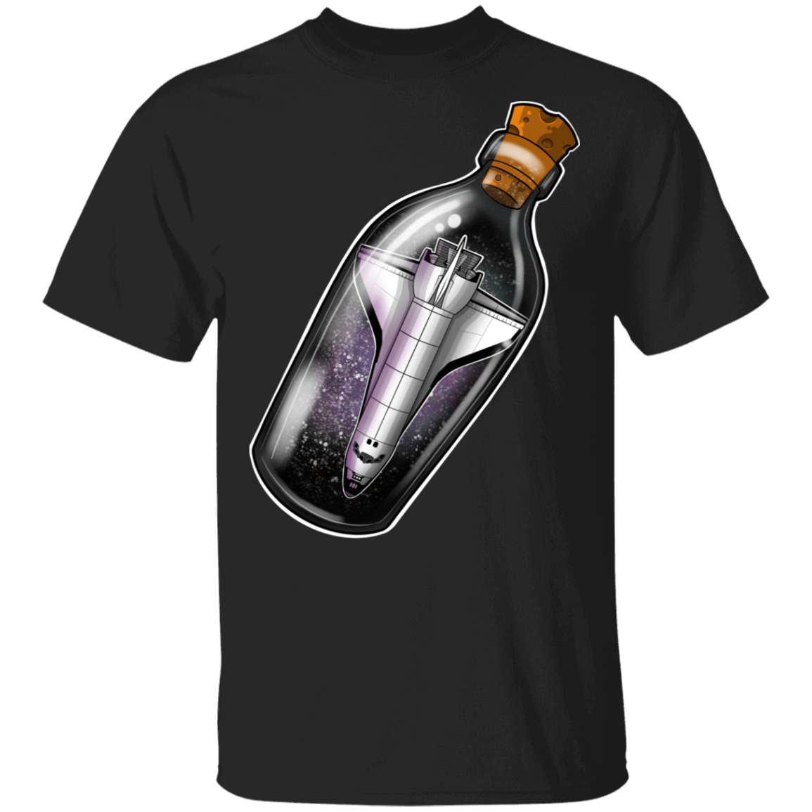 Spacecraft in a Bottle Spaceship T-Shirt