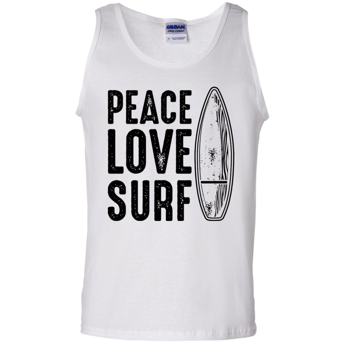 Peace Love Surf Beach Tank Top