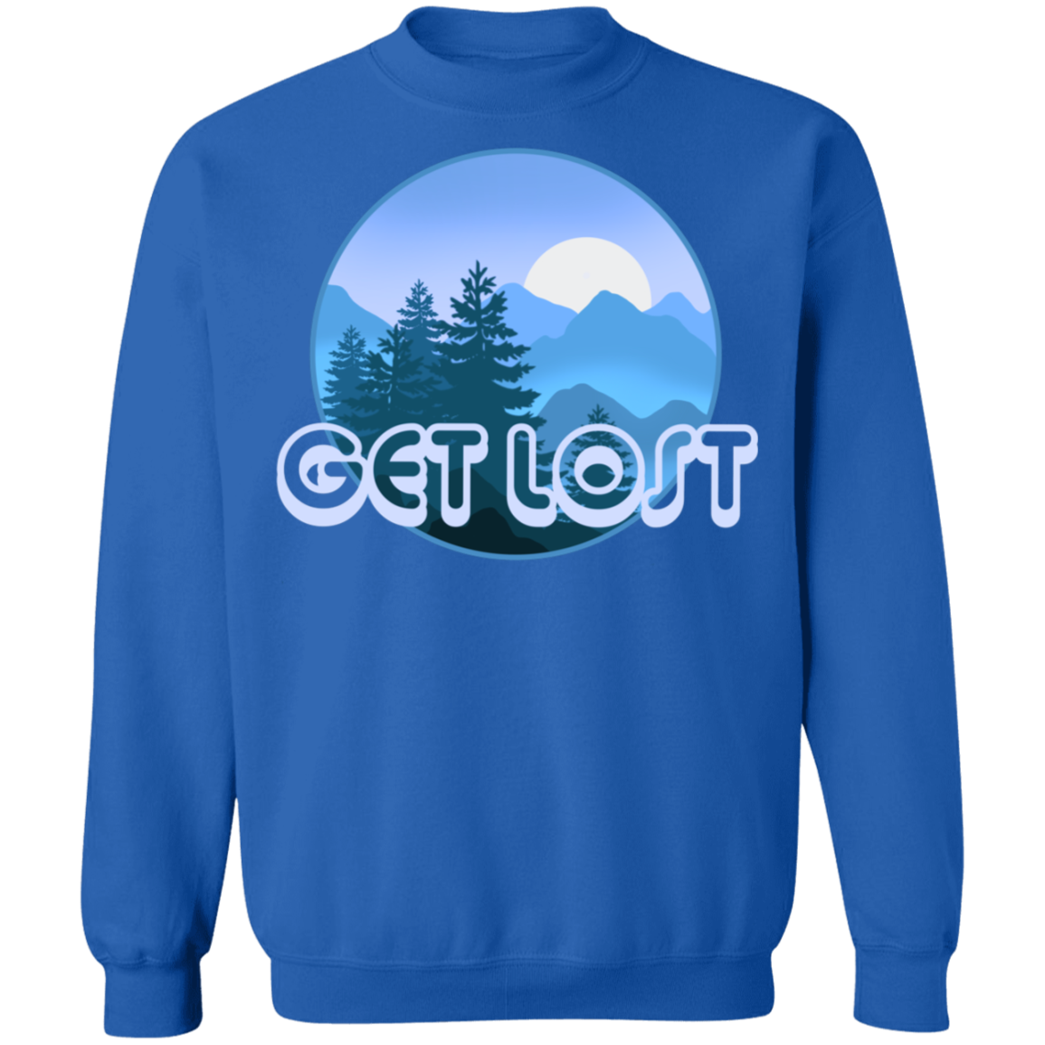 Get Lost in Nature Camping Crewneck Sweatshirt