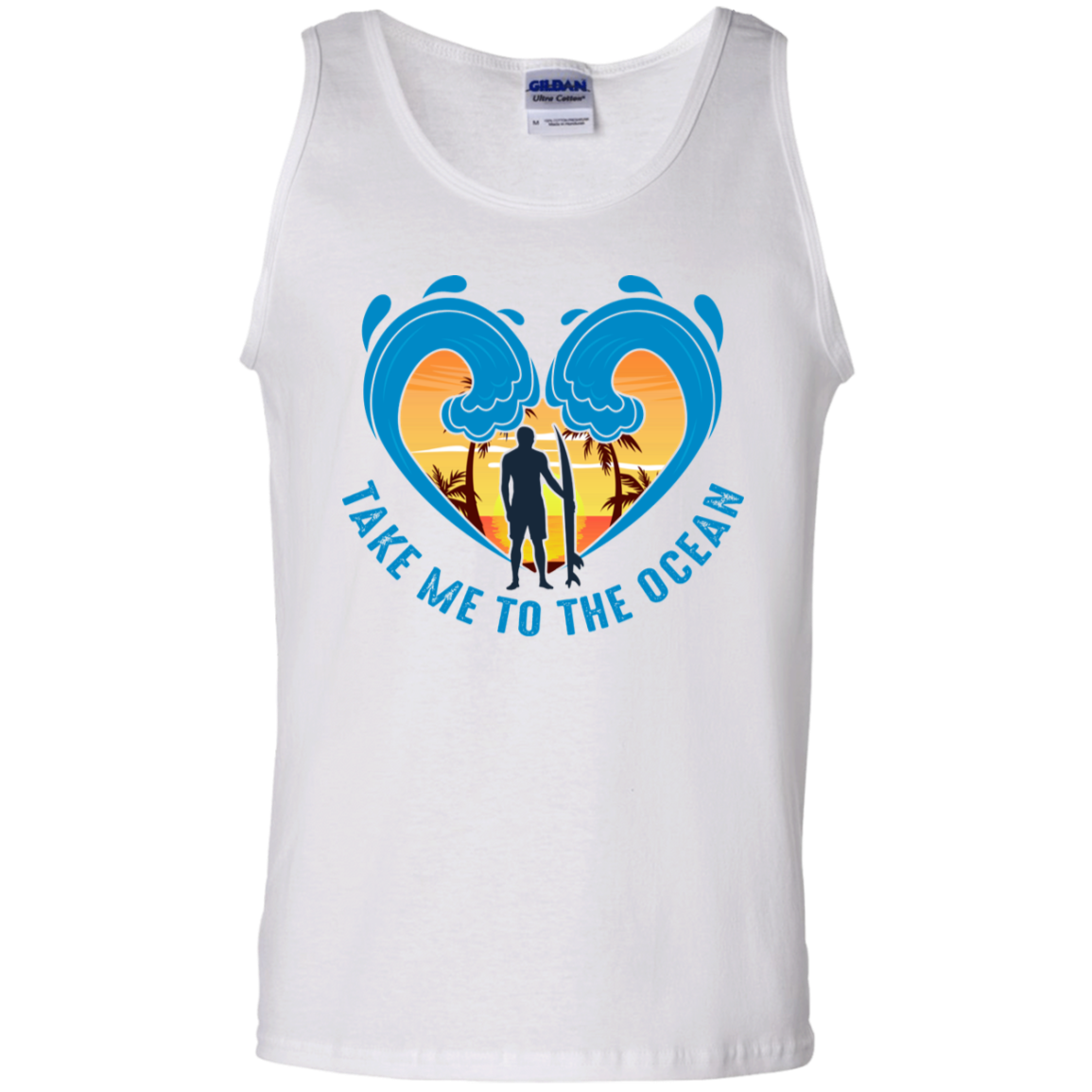 Take Me To The Ocean Surfing Beach Tank Top