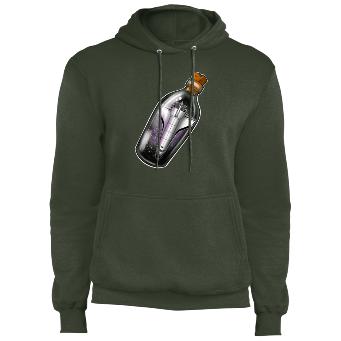 Spacecraft in a Bottle Spaceship Pullover Hoodie