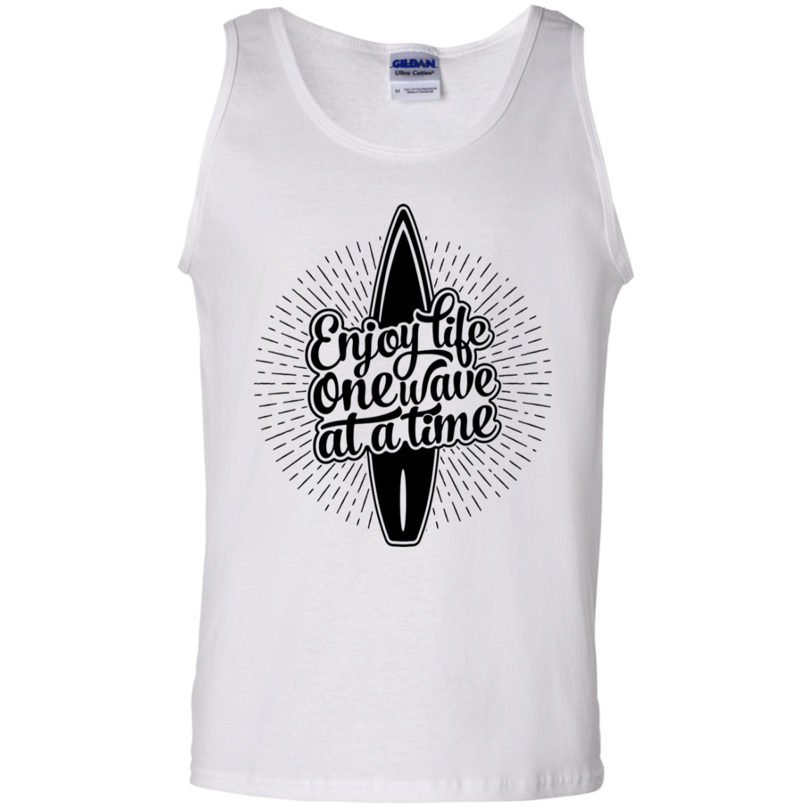 Enjoy Life One Wave At A Time Surfing Tank Top