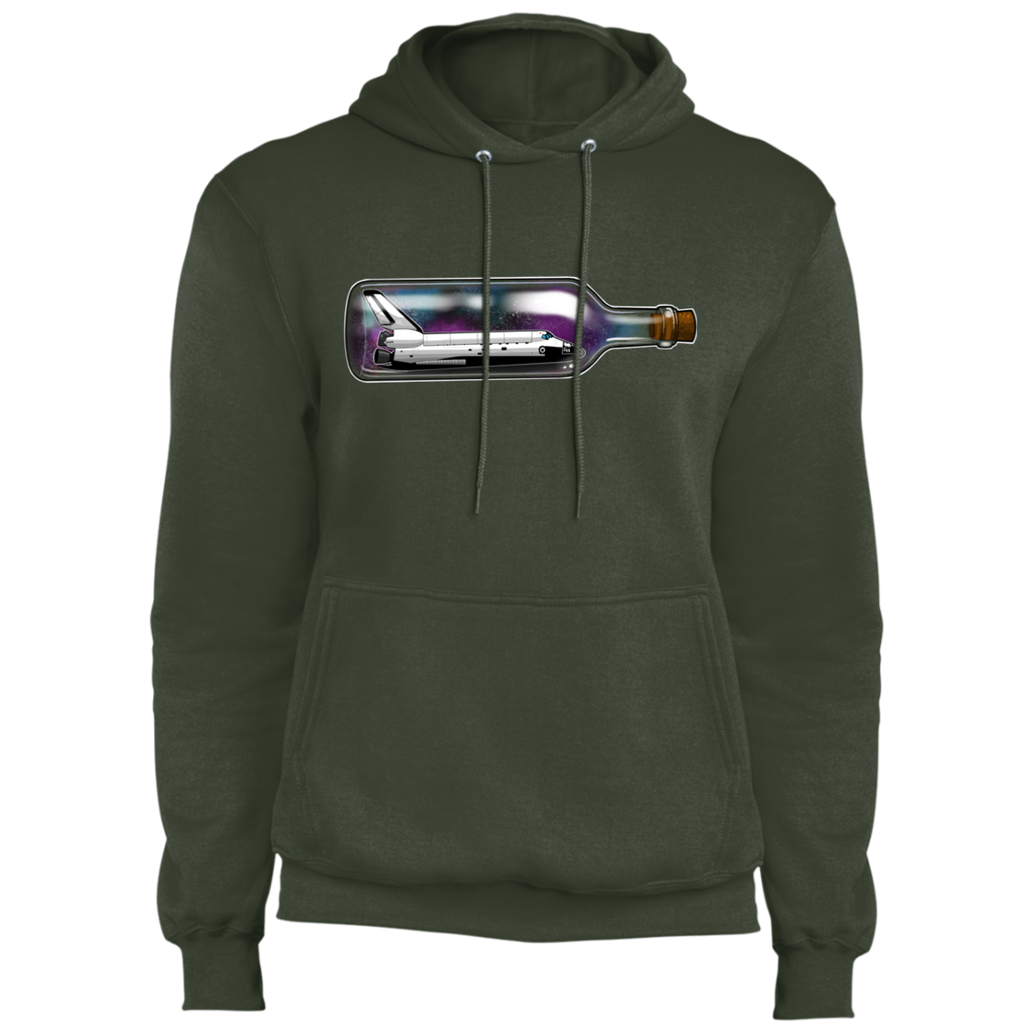 Spacecraft in a Bottle Spaceship Pullover Hoodie