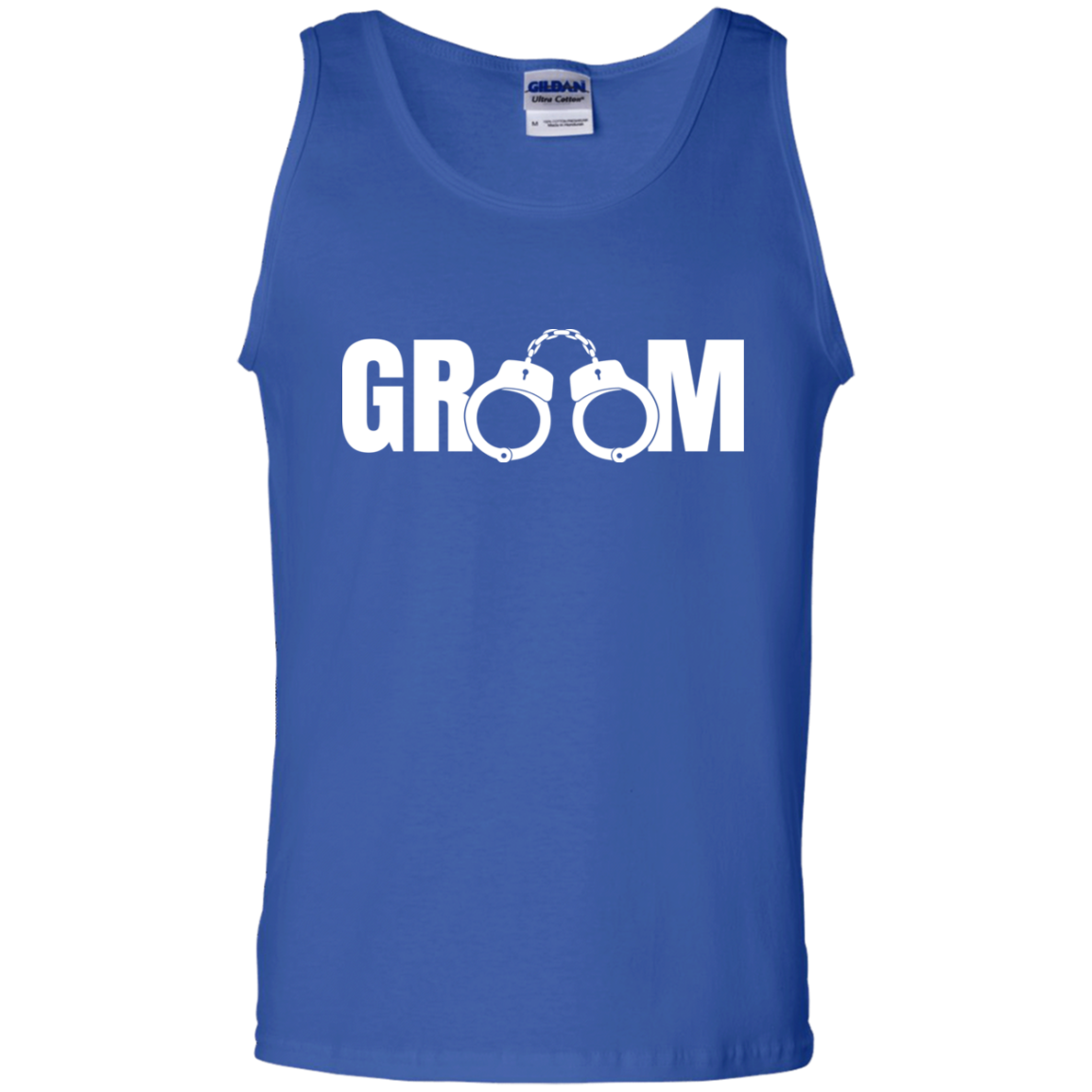 Bachelor Party Wedding Funny Groom Handcuffs Tank Top