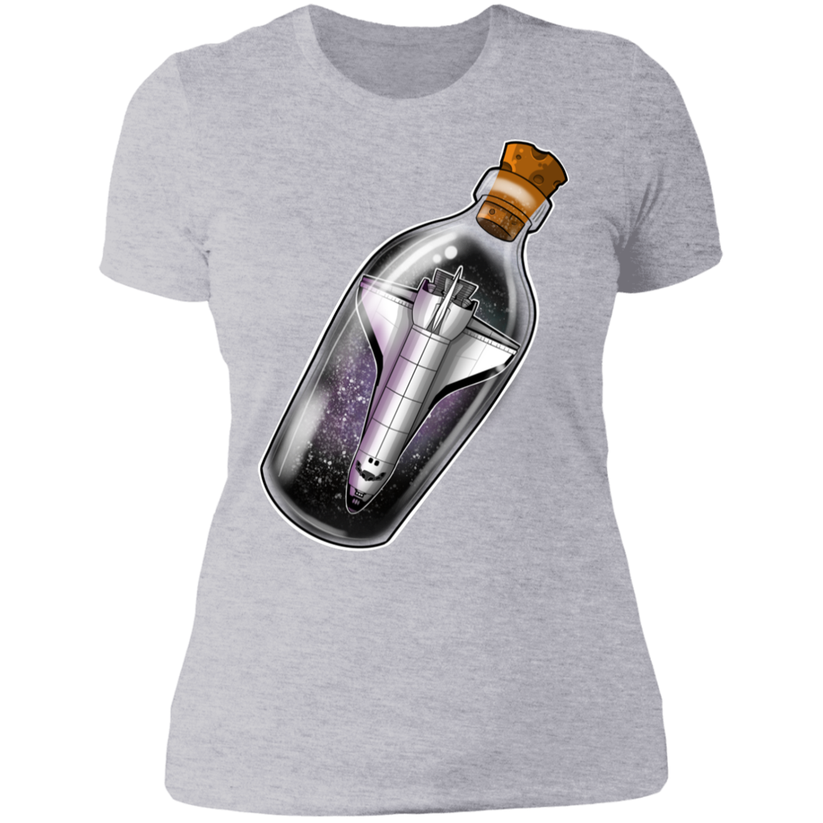 Spacecraft in a Bottle Spaceship Women's T-Shirt