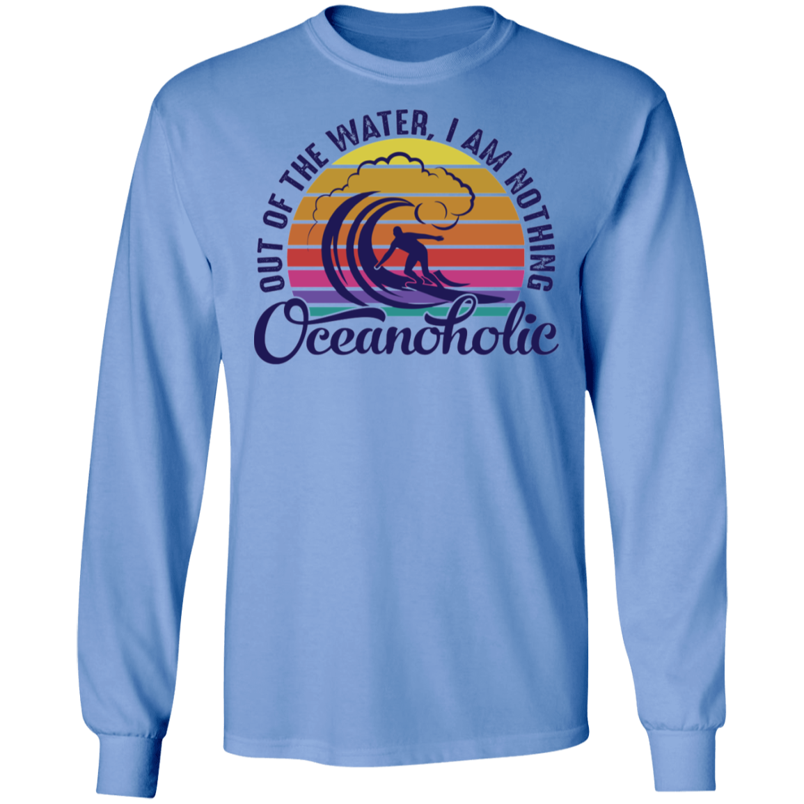Oceanoholic Surfing Surfer Long Sleeve T-Shirt
