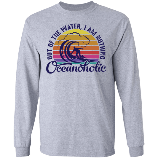 Oceanoholic Surfing Surfer Long Sleeve T-Shirt