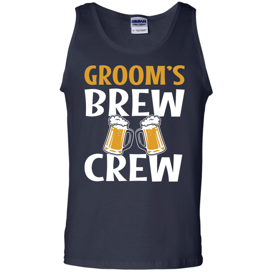 Bachelor Party Groom's Brew Crew Funny Tank Top