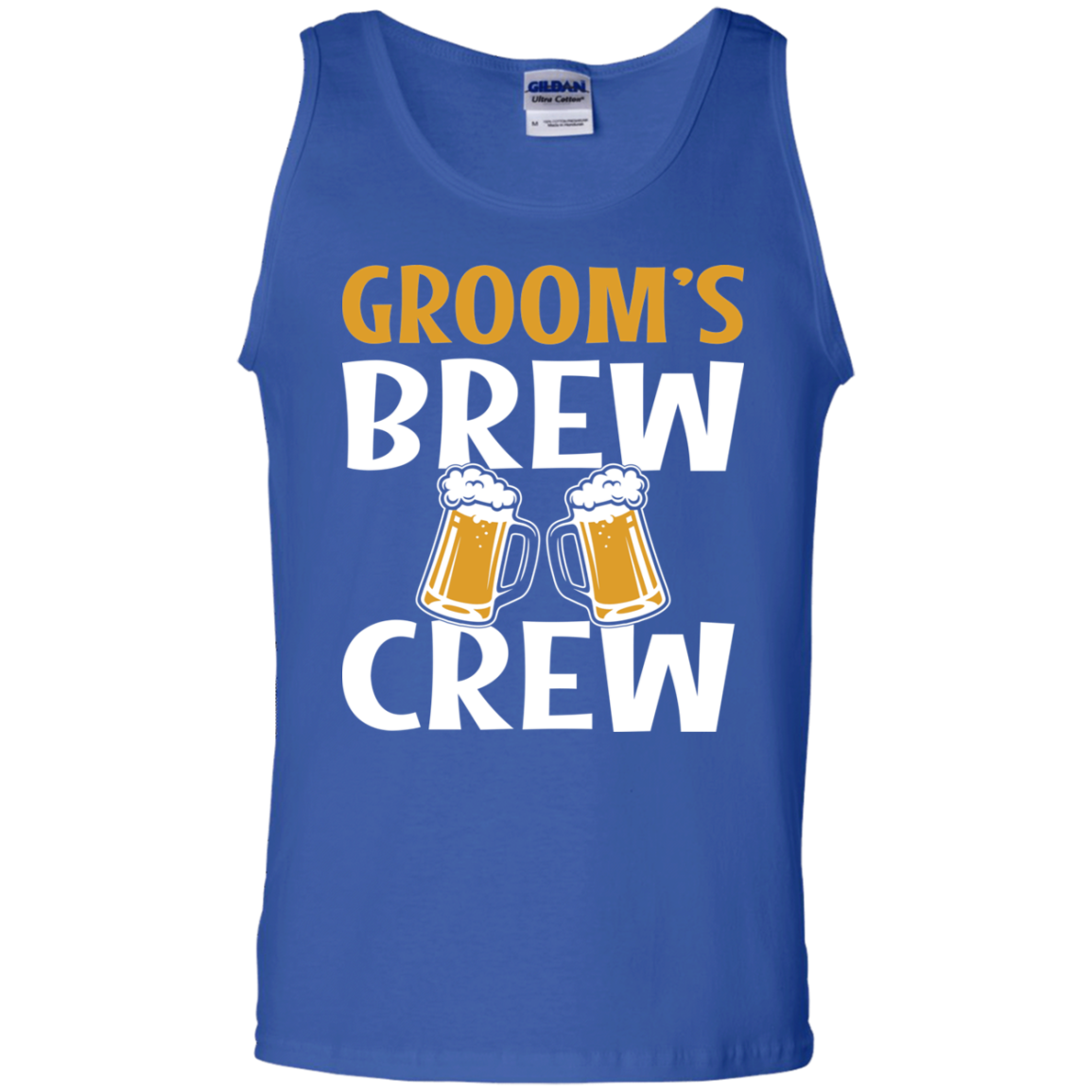 Bachelor Party Groom's Brew Crew Funny Tank Top