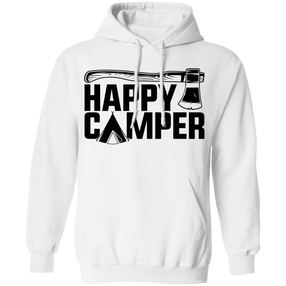 Happy Camper Outdoor Camping Pullover Hoodie