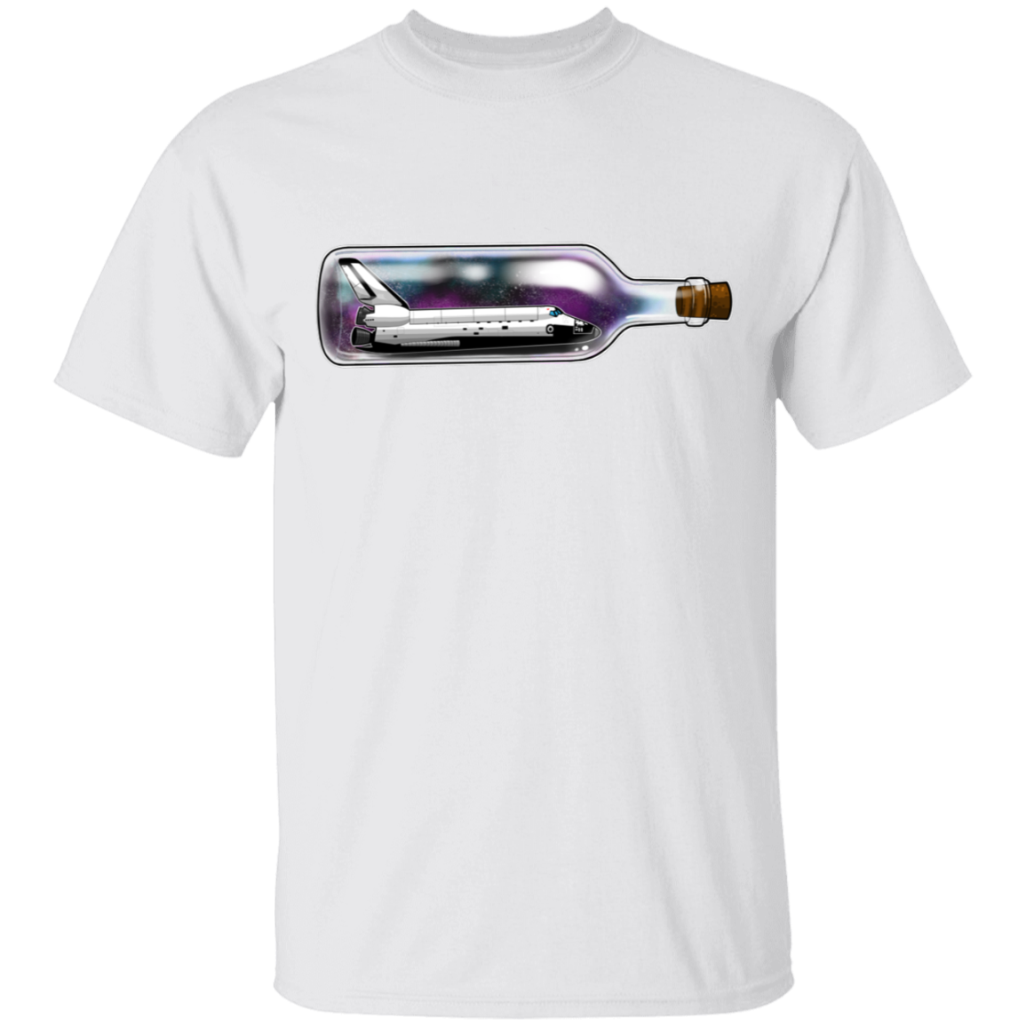 Spacecraft in a Bottle Spaceship T-Shirt