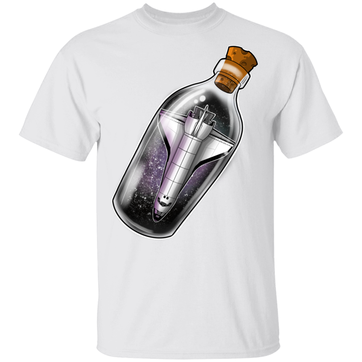 Spacecraft in a Bottle Spaceship T-Shirt