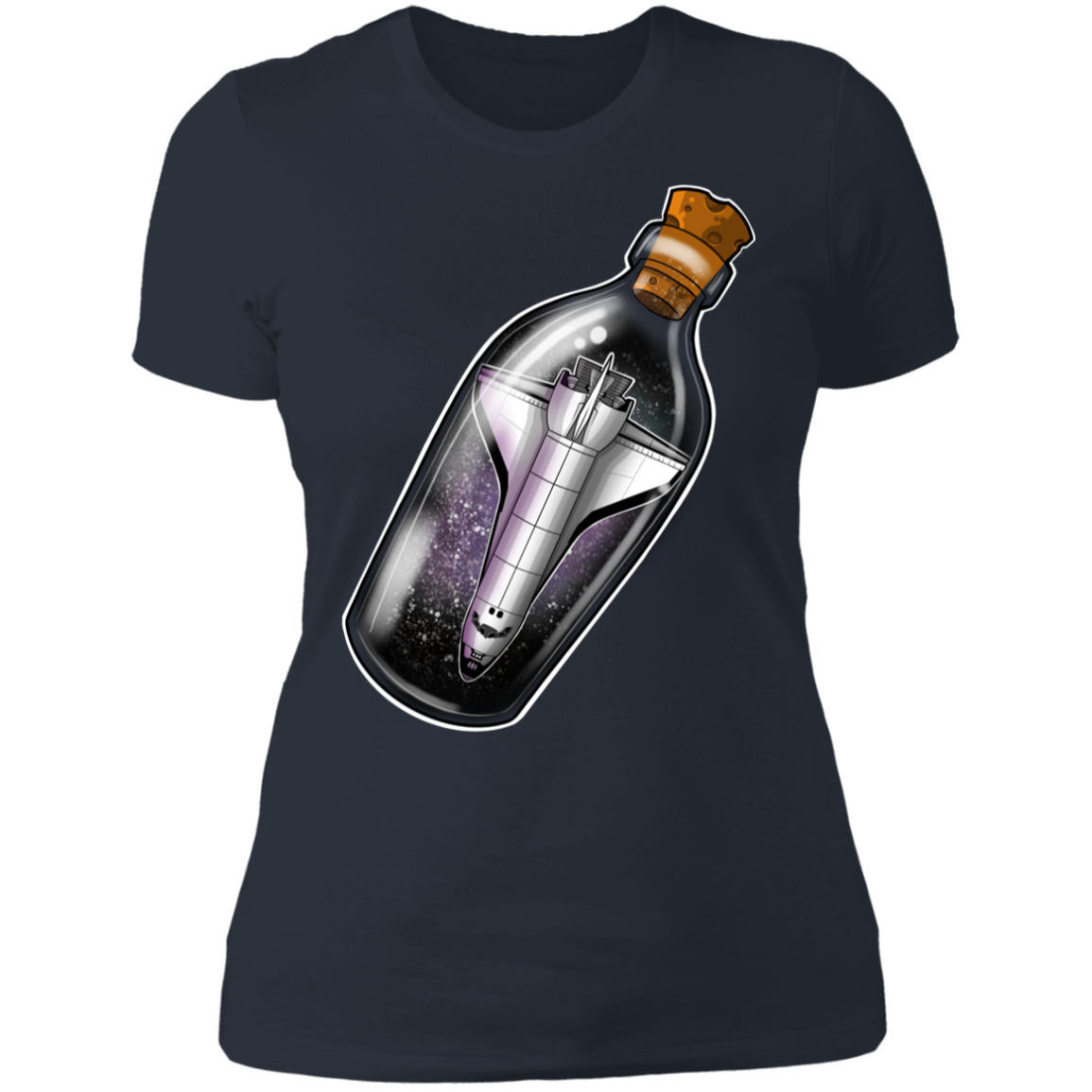 Spacecraft in a Bottle Spaceship Women's T-Shirt