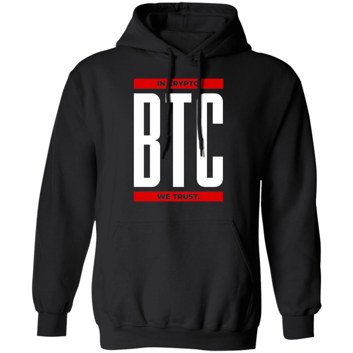 btc BTC In Crypto We Trust Pullover Hoodie