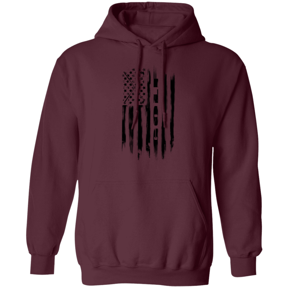 Golf Golfing American Flag Pullover Hoodie