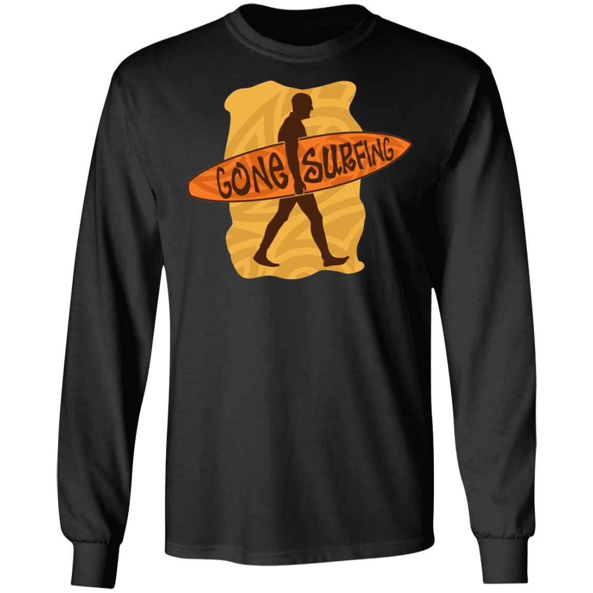 Gone Surfing Surfer Long Sleeve T-Shirt