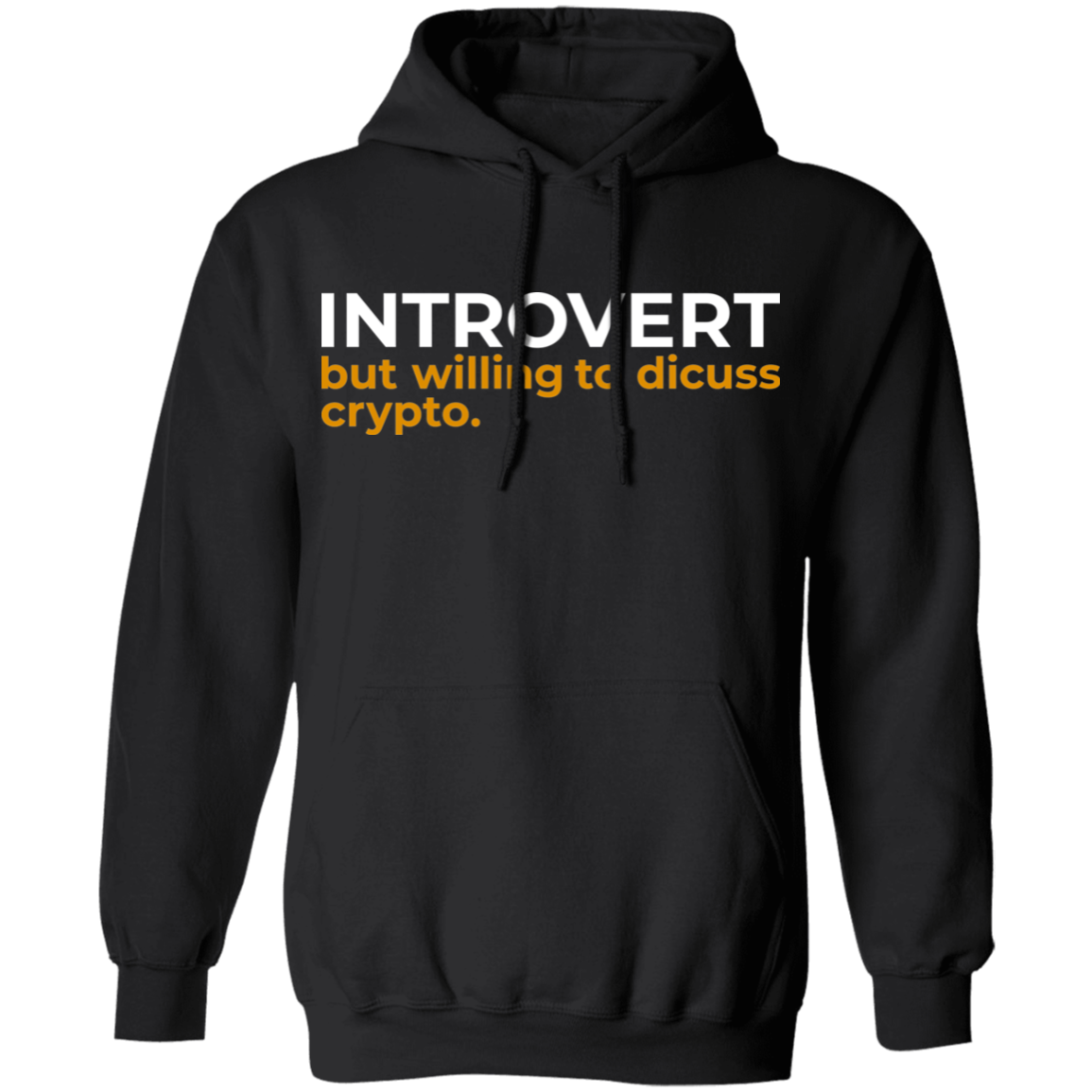 Introvert But Willing To Discuss Crypto Pullover Hoodie
