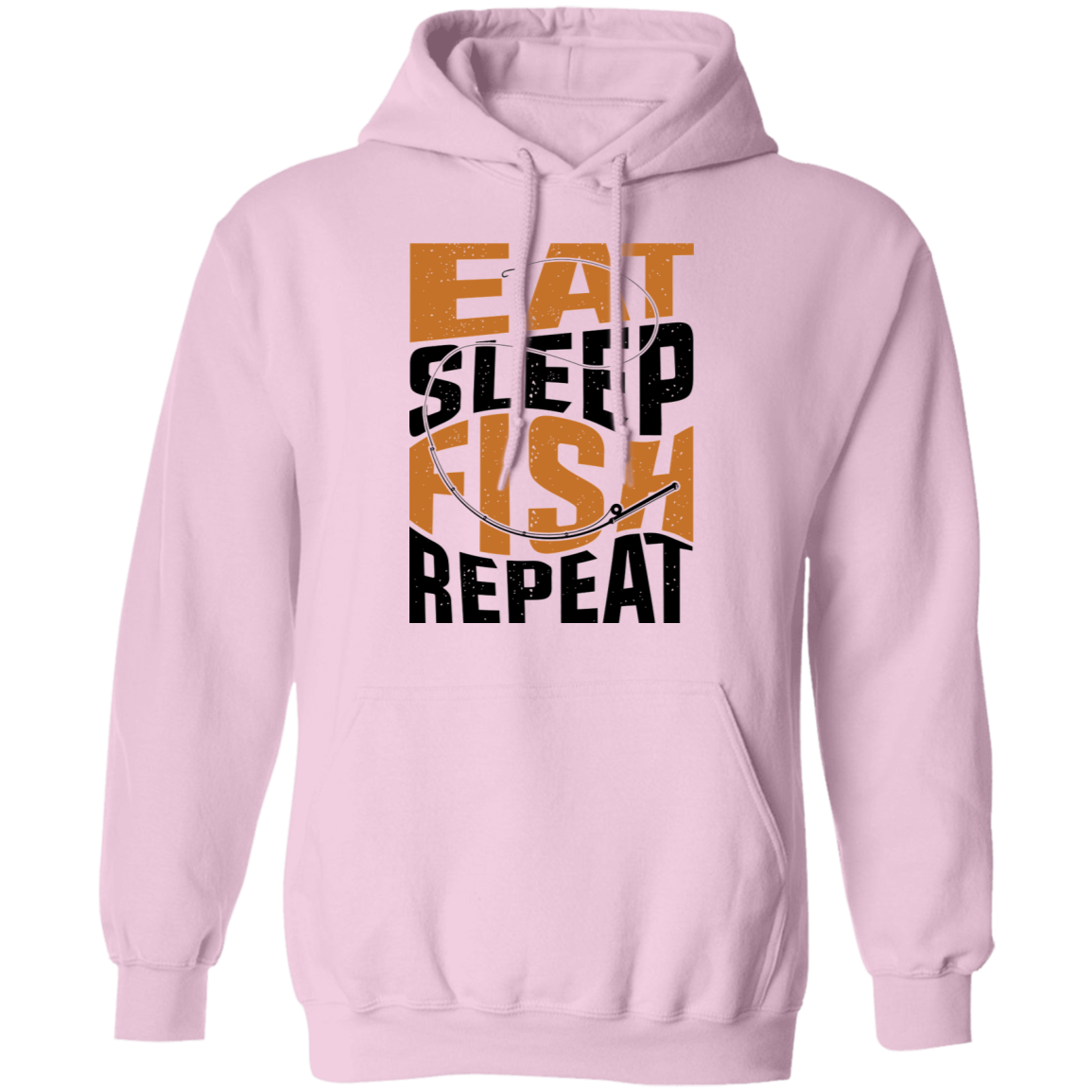Eat Sleep Fish Repeat Fishing Pullover Hoodie