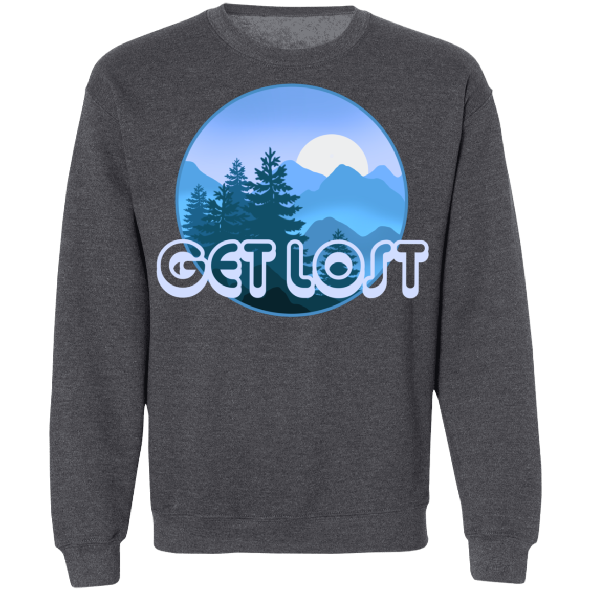 Get Lost in Nature Camping Crewneck Sweatshirt