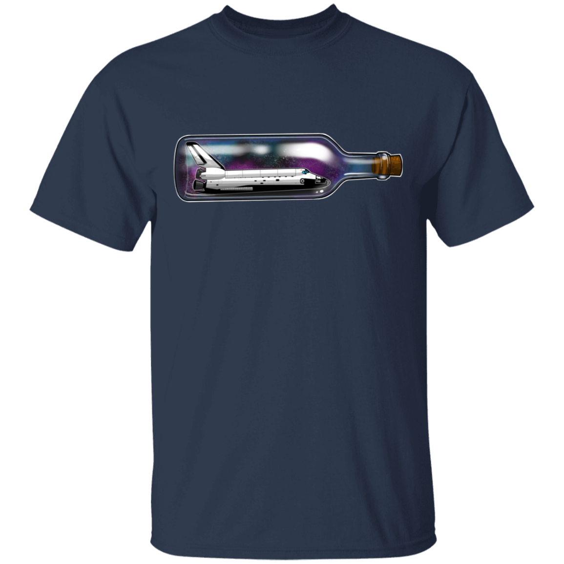 Spacecraft in a Bottle Spaceship T-Shirt