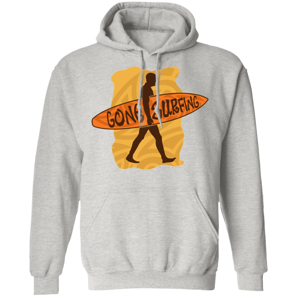 Gone Surfing Ocean Beach Pullover Hoodie