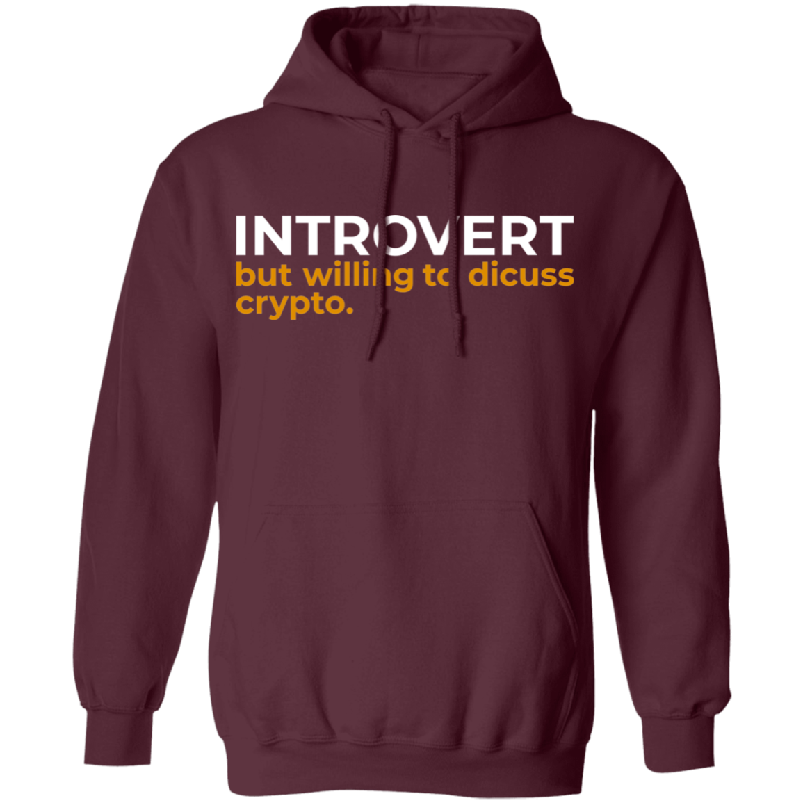 Introvert But Willing To Discuss Crypto Pullover Hoodie