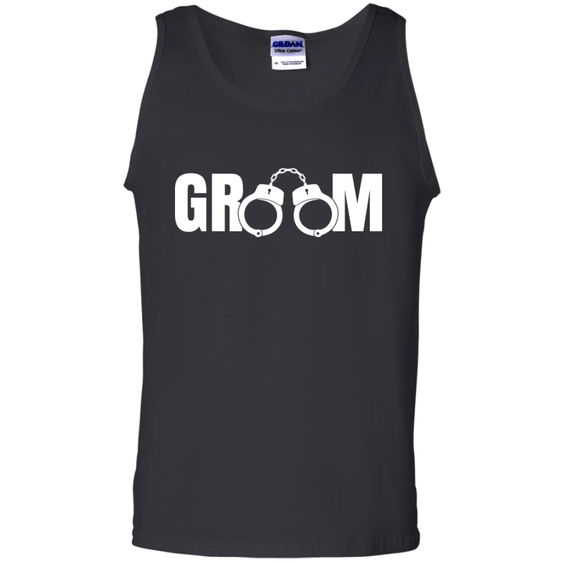 Bachelor Party Wedding Funny Groom Handcuffs Tank Top