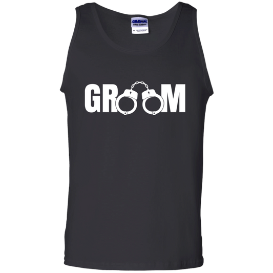 Bachelor Party Wedding Funny Groom Handcuffs Tank Top