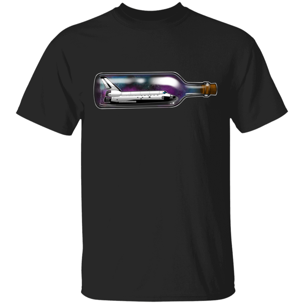 Spacecraft in a Bottle Spaceship T-Shirt