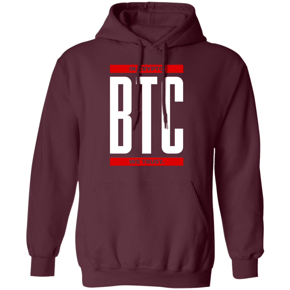 btc BTC In Crypto We Trust Pullover Hoodie