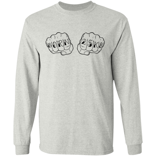Born 2SK8 Skating Skateboard Long Sleeve T-Shirt