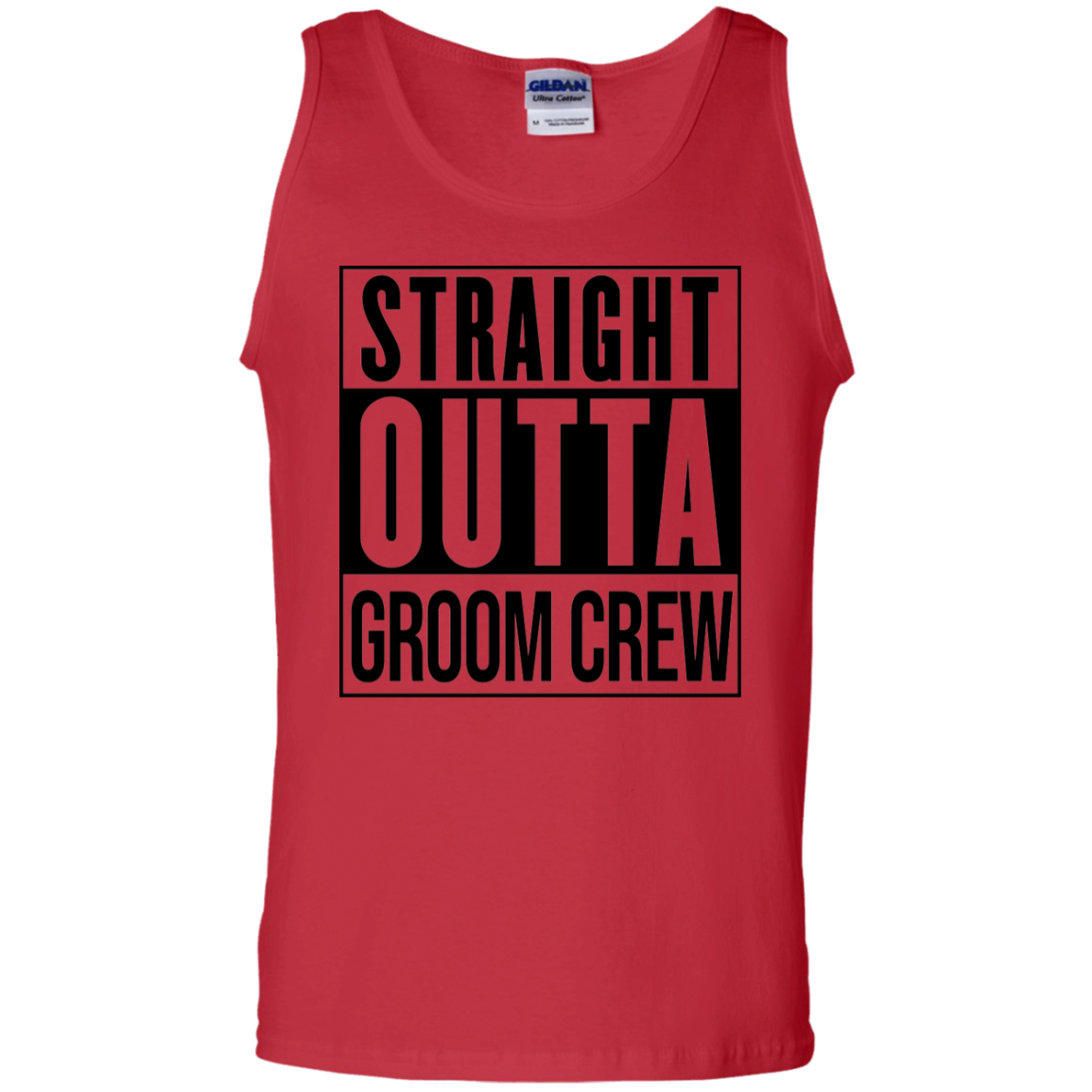 Straight Outta Groom Crew Wedding Bachelor Party Tank Top