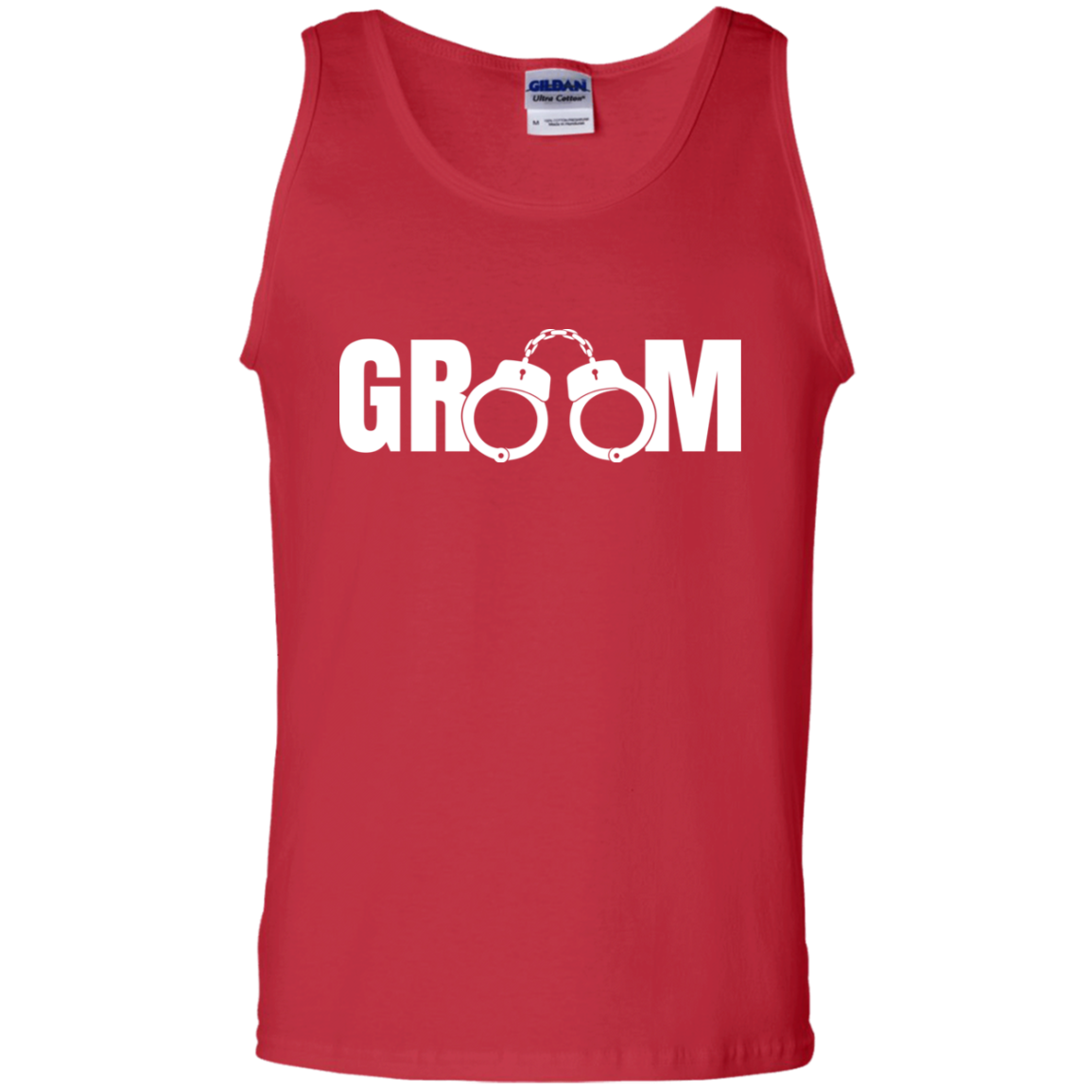 Bachelor Party Wedding Funny Groom Handcuffs Tank Top