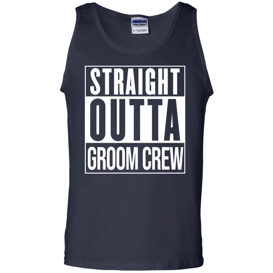Straight Outta Groom Crew Wedding Bachelor Party Tank Top