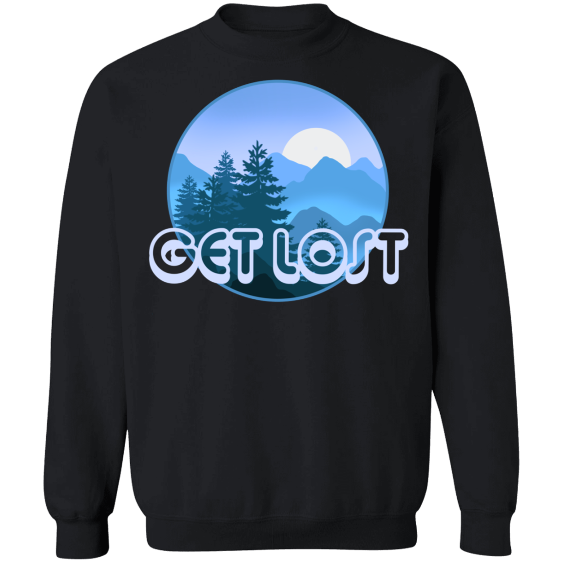 Get Lost in Nature Camping Crewneck Sweatshirt