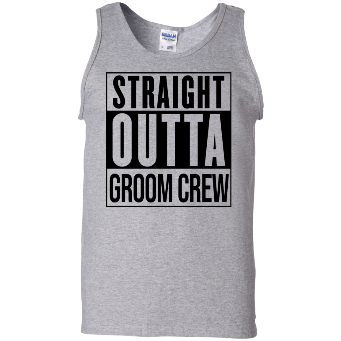 Straight Outta Groom Crew Wedding Bachelor Party Tank Top