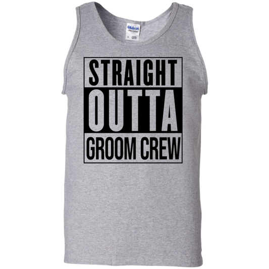 Straight Outta Groom Crew Wedding Bachelor Party Tank Top