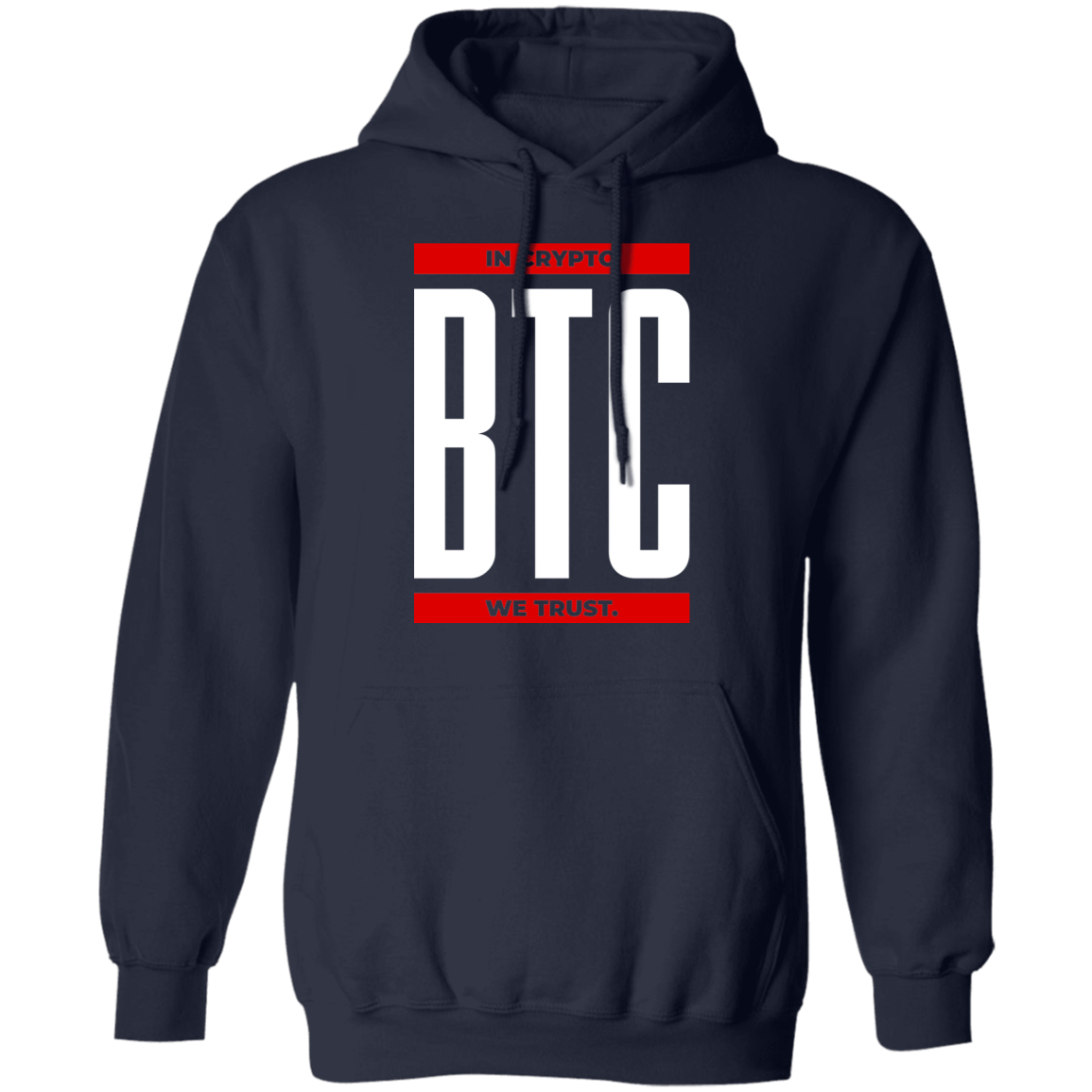 btc BTC In Crypto We Trust Pullover Hoodie