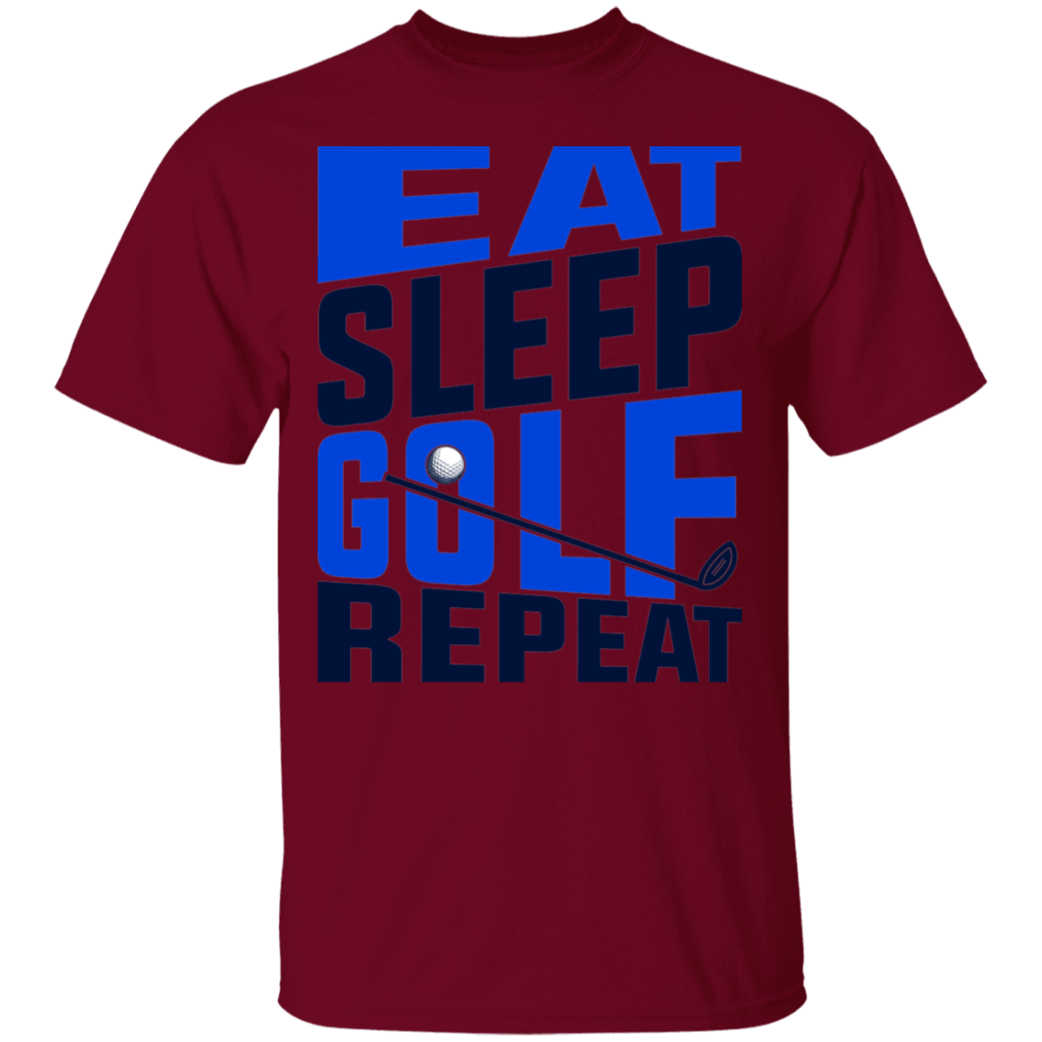 Eat Sleep Golf Repeat Golfing T-Shirt
