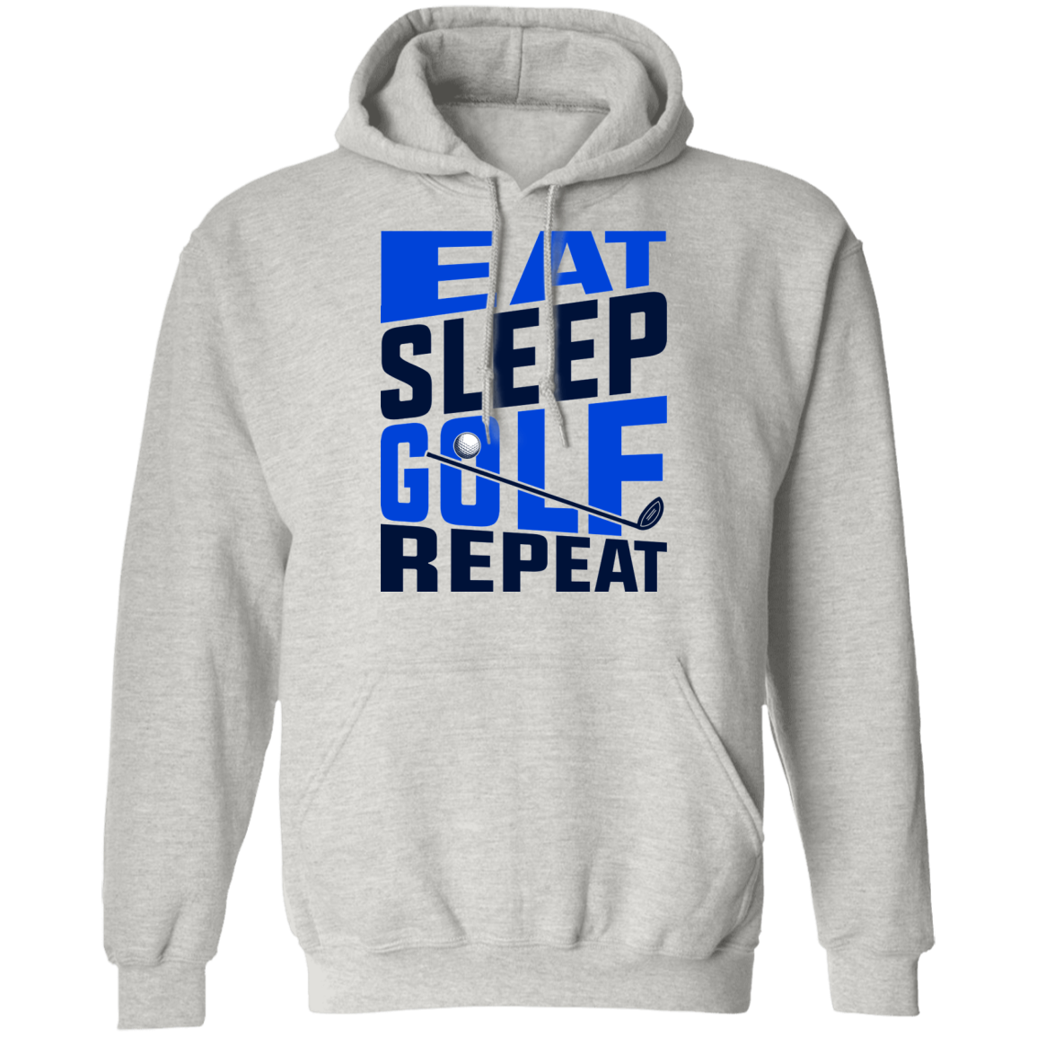 Eat Sleep Golf Repeat Golfing Pullover Hoodie
