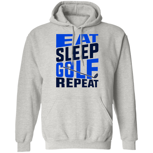 Eat Sleep Golf Repeat Golfing Pullover Hoodie