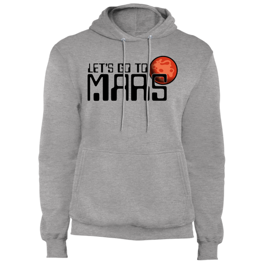 Men's Space Lets Go to Mars Fleece Pullover Hoodie