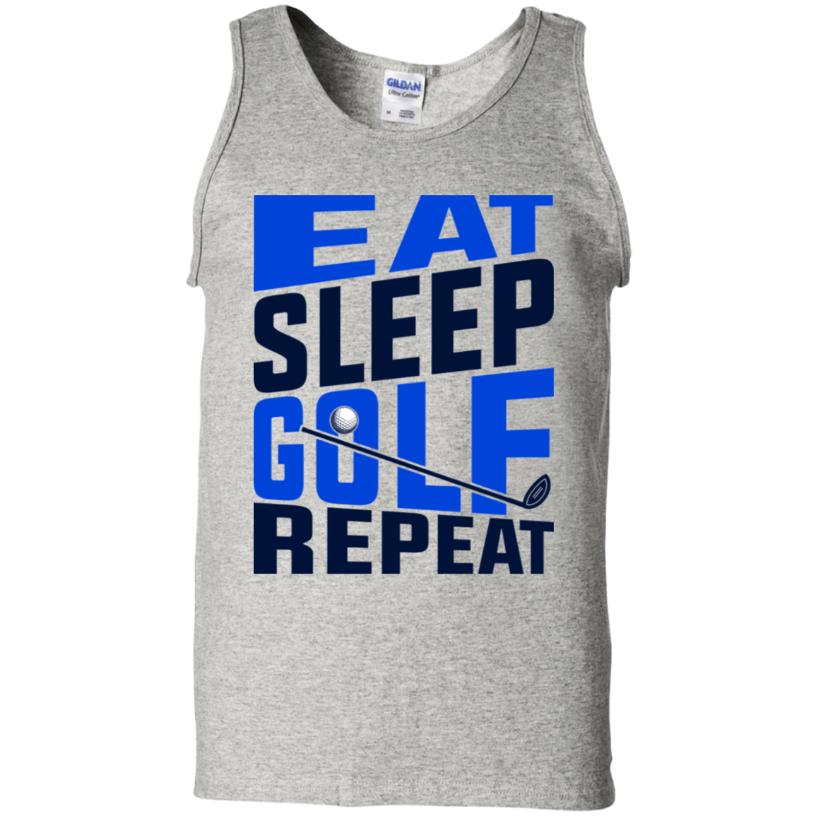 Eat Sleep Golf Repeat Golfing Tank Top