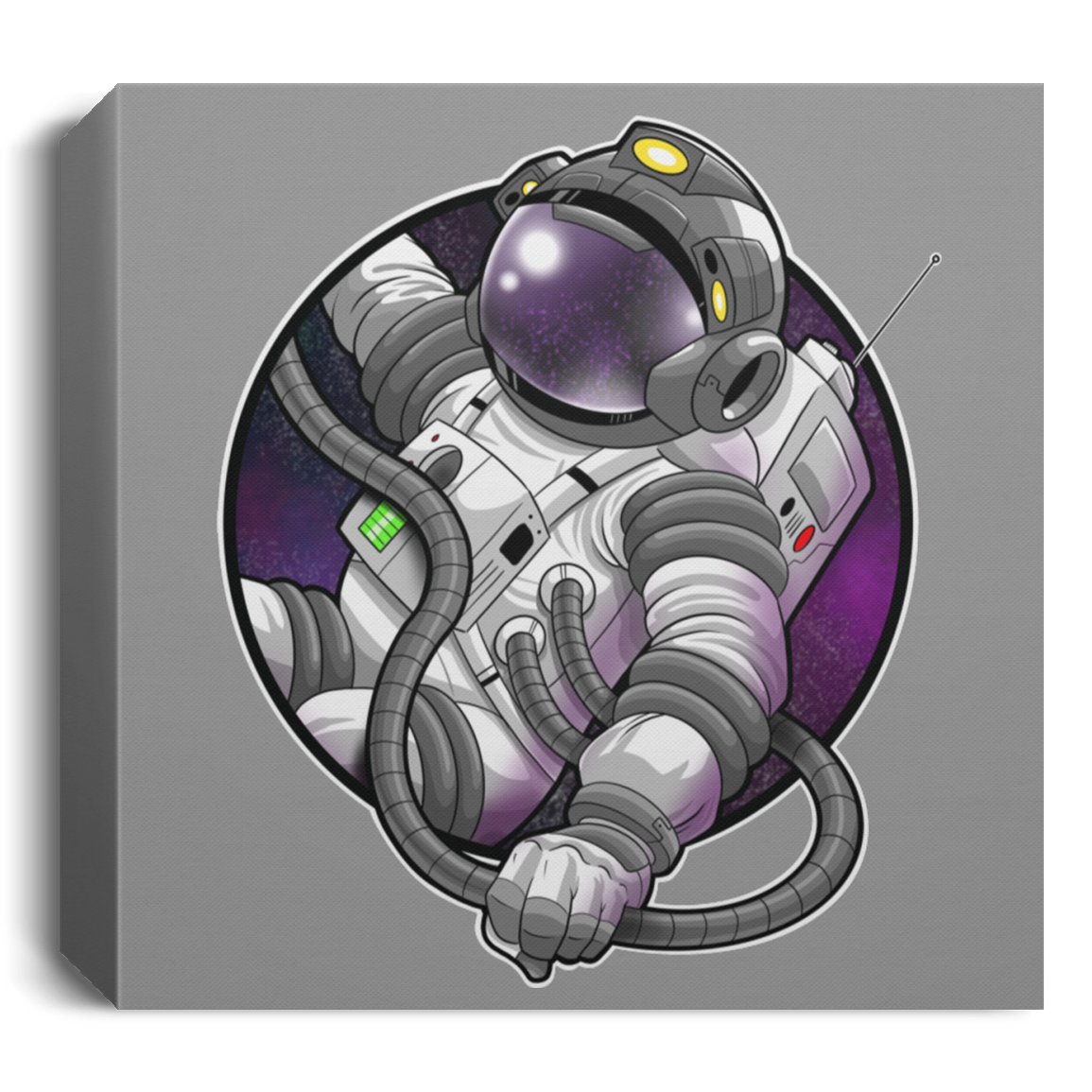 Astronaut Space Mission Square Canvas 1.5in Frame