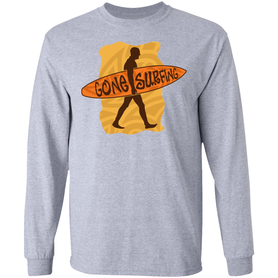 Gone Surfing Surfer Long Sleeve T-Shirt