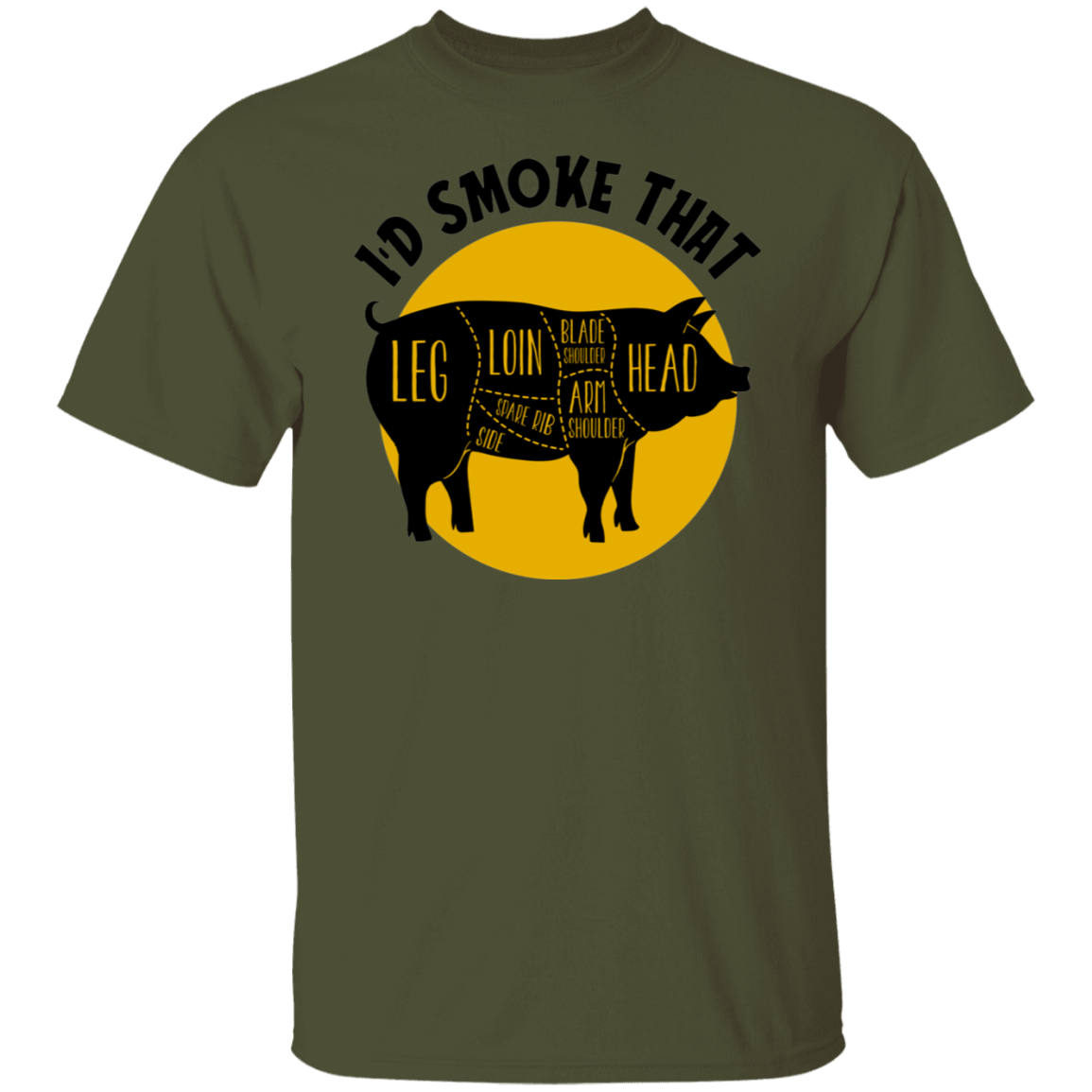 I'd Smoke That Pork BBQ Grilling T-Shirt