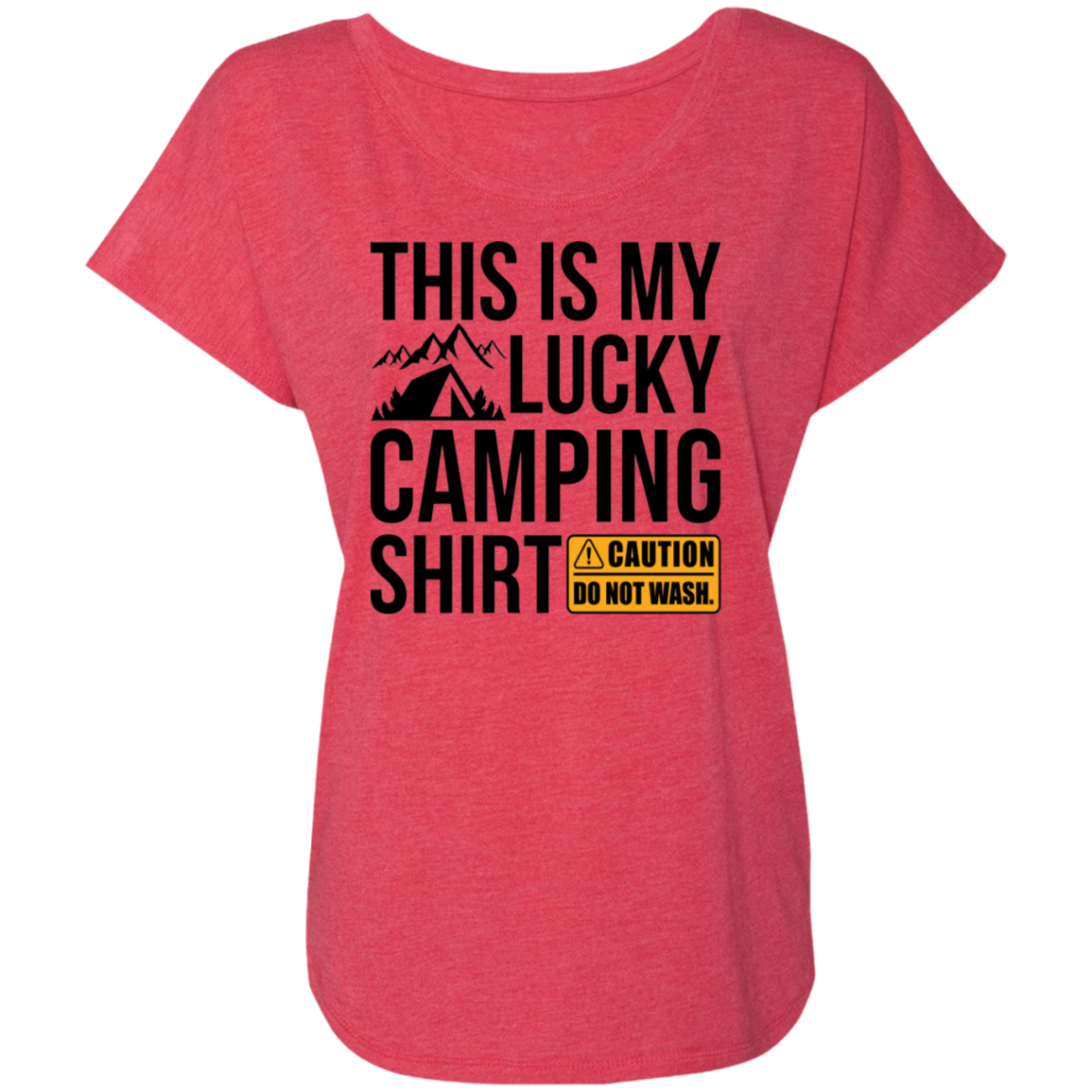 This Is My Lucky Camping Shirt Women's Dolman Sleeve