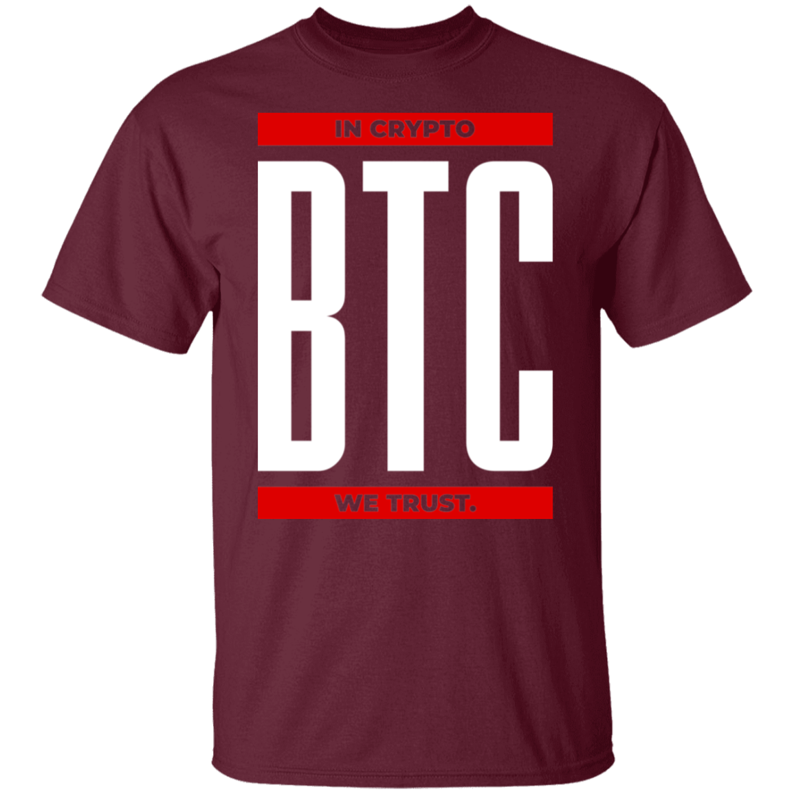 btc BTC In Crypto We Trust T-Shirt
