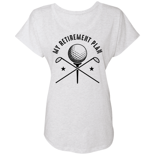 My Retirement Plan is Golfing Women's Dolman Sleeve